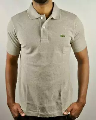 Lacoste Men's Classic Fit Short Sleeve  Cream Collared  Polo Shirt For Men • $65.99