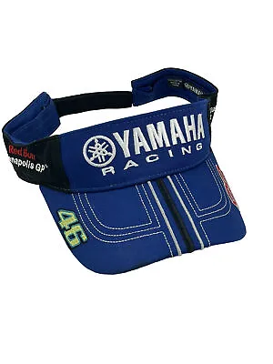 Yamaha Racing Visor Hat Indy GP 2013 Moto GP Red Bull 46/99 Rossi/Lorenzo • $14.99