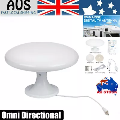 Omni-Directional HDTV Antenna Caravan Camper Boat Digital DVB TV Outdoor DAB FM • $86