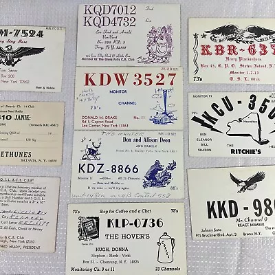 Vintage Radio Cards Amateur Radio QSL Cards Lot New York QSL Radio Cards Lot 10 • $19.99