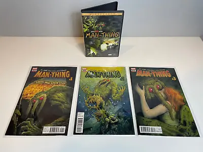 Man-Thing 1-3 Comics R.L. Stone With Man-Thing DVD Movie • $15