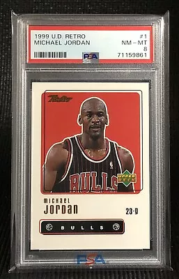 1999 Upper Deck Retro Michael Jordan #1 Psa 8 Lunchbox • $23