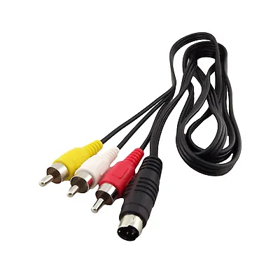 5ft 4 Pin S-Video Male To 3 RCA Male AV Audio Video Adapter Cable For DVD PC TV • $2.99