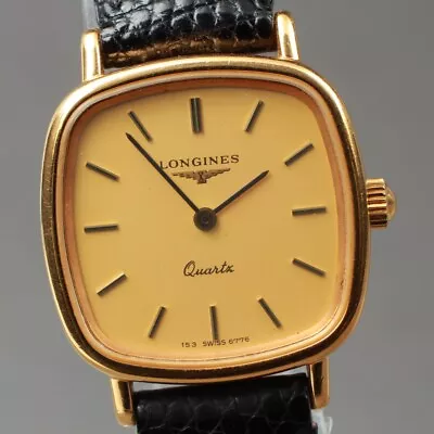 ◆N MINT◆ Vintage Longines 153 Swiss 6776 Gold Women's Quartz Watch From JAPAN • $120