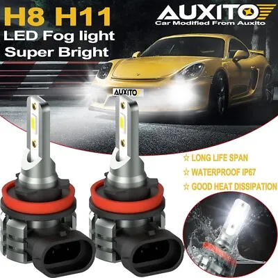 AUXITO H11 H8 H16 LED Fog Light Bulb Car Driving Lamp DRL 6500K HID White 4000LM • $31.99