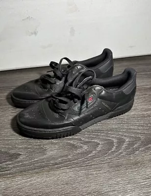 Adidas Yeezy Powerphase Calabasas Core Black Sneakers Size 6 • £28.95