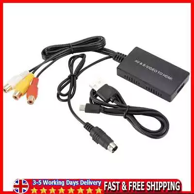 £11.99 • Buy RCA AV S-Video To HDMI-compatible Converter Audio Video Adapter For DVD HDTV STB