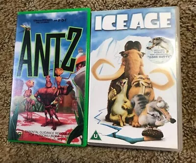 VHS Multi Pack - ANTZ And ICE AGE (PAL) • $12