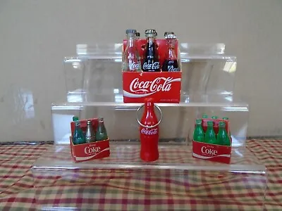 Miniature Coca Cola Carton Of 3 In. Glass Bottles And More • $59.99