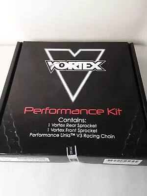 Vortex V3 WSS Chain And Sprocket Kit Black Anodized Chain CK6447  • $135