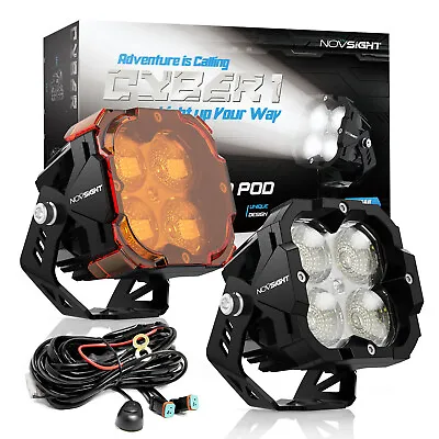 NOVSIGHT 3inch Off Road LED Lights Spot Flood Pods Waterproof Driving Work Light • $159.99