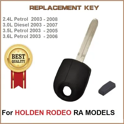 Transponder Car Key Suitable For Holden Rodeo RA 2003 To 2008 ID-48 • $28.99