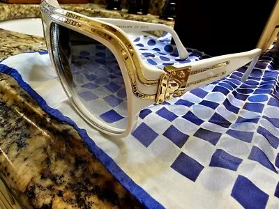 Louis Vuitton Men/women Very Rare Multi Millionaire Sunglasses White Gold Trim • $4999.99