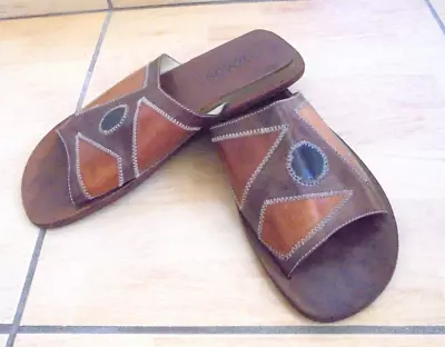 Boemos Mens Sliders Italian Made Sandals/  See Size Below • £33.60