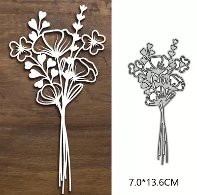 Flowers Leaf Bouquet Metal Cutting Die Stencil Scrapbooking Embossing Album Card • £3.69