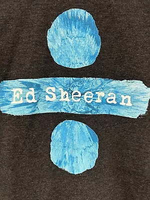 Ed Sheeran Shirt Adult Small Gray Minute Maid Park Houston TX 2018 • $12