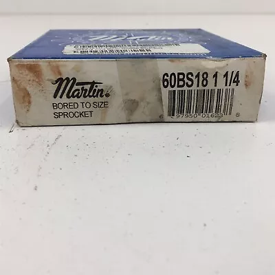 Martin 60BS18 1-1/4  Bore Roller Chain Sprocket • $24.99