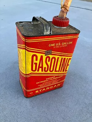 Vintage  1 Gallon Metal Gas Can By Stancan • $0.99