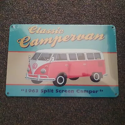 Volkswagen VW 1963 Split Screen Kombi Tin Metal Sign NEW Man Cave Garage Bar • $13.95