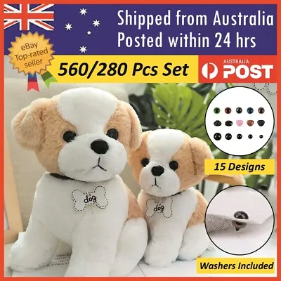280pcs/560Pcs Plastic Safety Toy Screw Eyes Kit For Teddy Bear Doll Animal Craft • $5.90