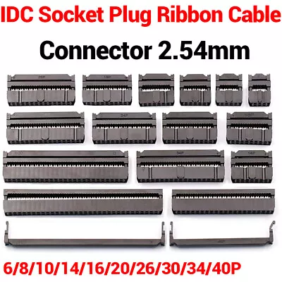 2.54mm Pitch 10141620263440 Way IDC Receptacle Plug Ribbon Cable Connector • £113.41