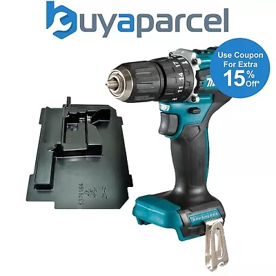 Makita DHP487Z 18V LXT Brushless Combi Hammer Drill Sub Compact Bare + Inlay • £69.99