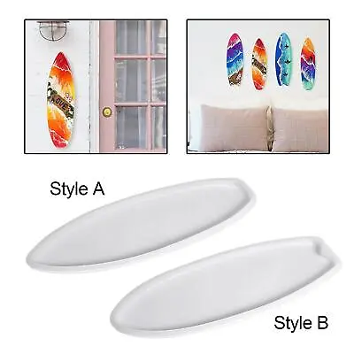 Surfboard Shape Epoxy Resin Mould Trinket Tray Board Silicone Coaster Model • $20.34