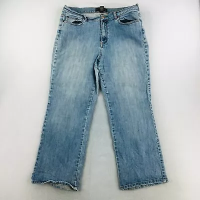 Venezia Jeans Womens Size 20 Petite Bootcut Light Wash Stretch Blue • $2.84