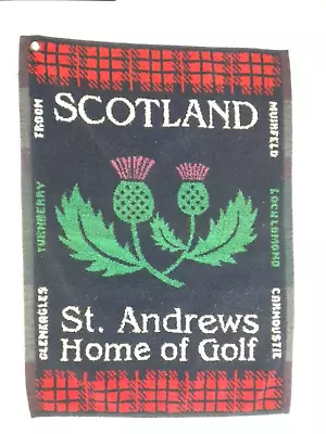 Vintage St. Andrews Golf Towel Scotland 19  X 13.5  FREE SHIPPING • $13.45