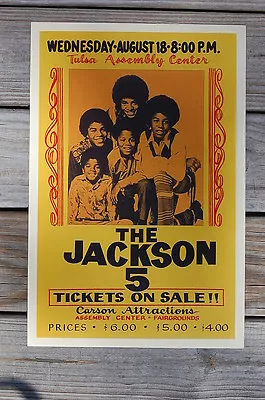 The Jackson 5 Tour Poster 1971-- • $4.25