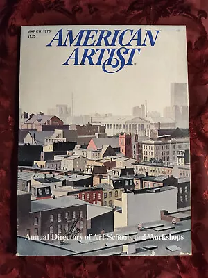 AMERICAN ARTIST March 1978 John Moore Vincent Malta Sam Hershey Frank Metz  • $8.80