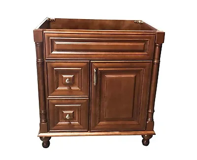 30  Maple Walnut Single Bathroom Vanity Base Cabinet 30  W X 21  D X 32 H • $999.99