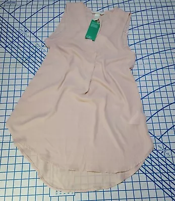 H & M Women's Sleeveless Sheer Pink Blouse Size 4 Shirt  • $14.99