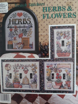 $6 • Buy Jeremiah Junction Cross Stitch  Switch Stitchers Herbs & Flowers ; 4 Designs