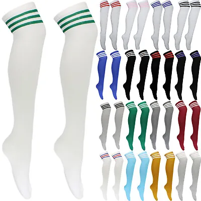 Cheerleader Socks Stripe Socks For Pub Golf Sport Fancy Dress Runnign Man • $9.93