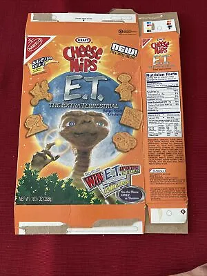 2002 Cheese Nips Et The Extra Terrestrial Box Limited Edition Crackers Empty • $11.95