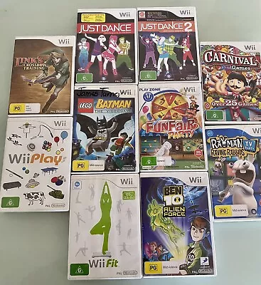 Nintendo Wii Games Bundle X 11 Zelda Lego Batman Party Rayman Dance Ben 10 • $89.99