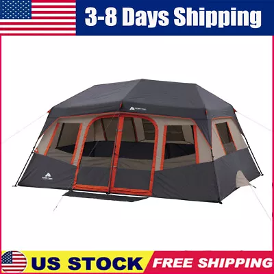 10-Person Instant Cabin Tent Two-room Cabin Style Factory Sealed Seams 8 Windows • $118.70