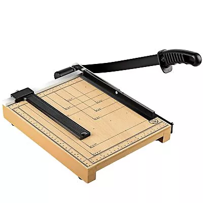 12 Inch Guillotine Paper Cutter Heavy Duty Wood Guillotine Paper Trimmer For... • $53.14