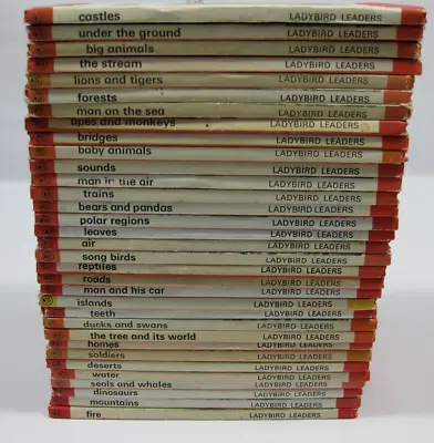 Ladybird Leaders Teeth Dinosaurs Islands Castles 737 - Job Lot (33 Books) • £64.99