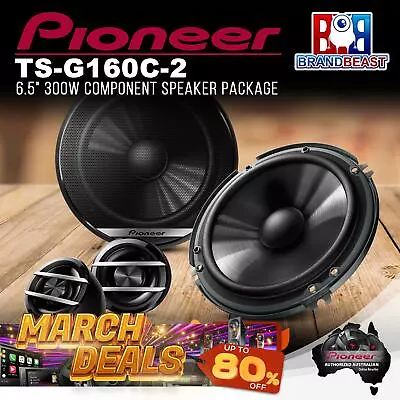 Pioneer TS-G160C-2 6.5  300W Component Speaker Package • $127.19