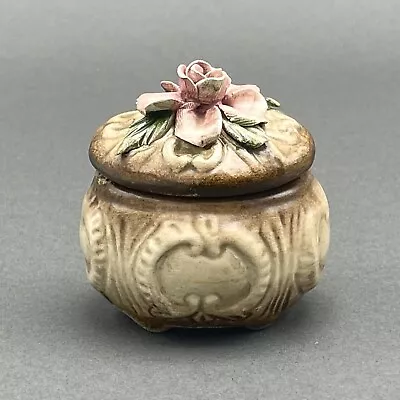 Vintage Mollica Ceramiche E Porcellane Oval Capodimonte Jewelry/Trinket Box • $24