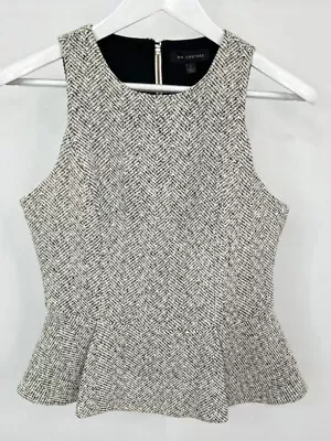 MM COUTURE Women Size L White & Black Wool Blend Top NWT • $36.99