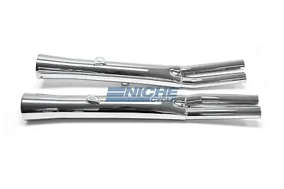 Kawasaki KZ900 Performance Exhaust Motorcycle Mufflers Flare Tip Chrome • $361.95