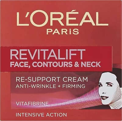 L'Oréal Paris Revitalift Face Contours And Neck Re-Support Cream 50ml • £15.17
