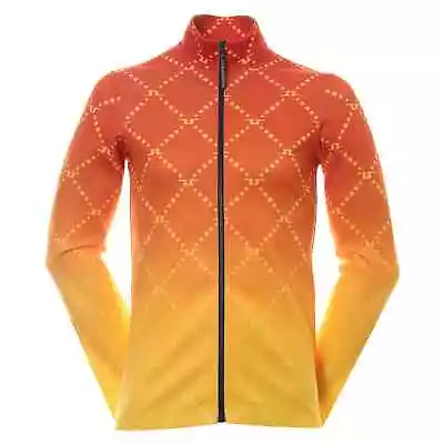 J. Lindeberg Omnia Golf Mid Layer AMJS07876-I174 Sunset Fade Logo Medium NEW • $79.99