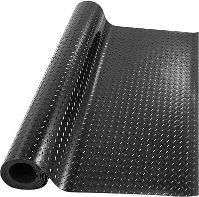 Checker - Plate Rubber Garage Flooring Matting 1m Wide X 3mm Thick - A Grade • £16.79