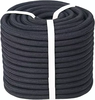 Premium Double Braided Polyester Rope - 1/2 Inch By 100 Feet - Heavy-Duty Arbori • $60.71