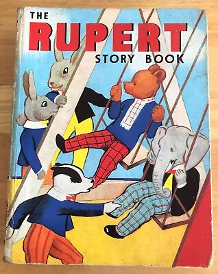 The Rupert Story Book 1938  Mary Tourtel Pub Sampson Low Neatly Inscribed VG/F • £95