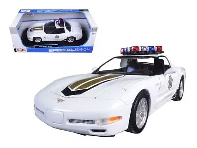 Chevrolet Corvette C5 Z06 Police 1/18 Diecast Model Car By Maisto • $73.66